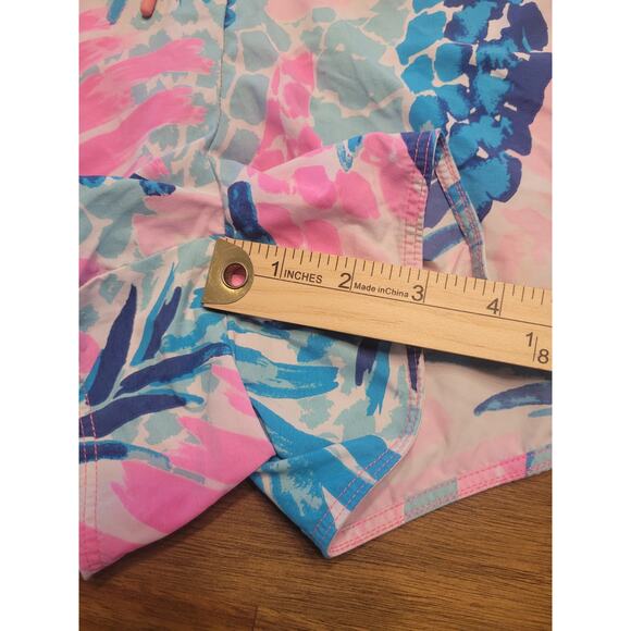 Lilly Pulitzer Nylon Shorts – Goombay Smashed Pink/Blue – Women’s M - Picture 7 of 9
